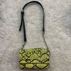 SNAKE PRINT MINI TOP SHOP BAG